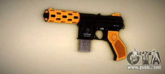 GTA V Vom Feuer Machine Pistol (Orange) for GTA Vice City