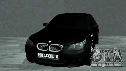 BMW M5 E60 V2 AM Plates for GTA San Andreas