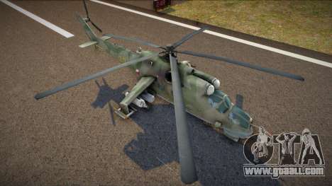 Mi-35 Hind (with Woodland camouflage) for GTA San Andreas