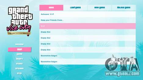 Save Anywhere in Vice City for GTA Vice City Definitive Edition