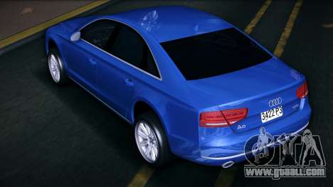Audi A8 (D4) V6 3.0 TFSI v1 for GTA Vice City