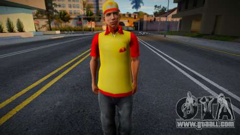 New employee of the pizzeria for GTA San Andreas
