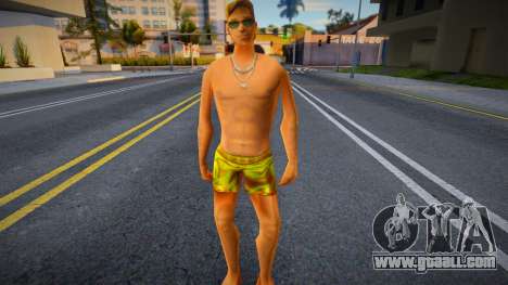 Beach Man with Wavy Shorts (Vice City) for GTA San Andreas