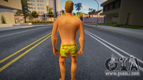 Beach Man with Wavy Shorts (Vice City) for GTA San Andreas