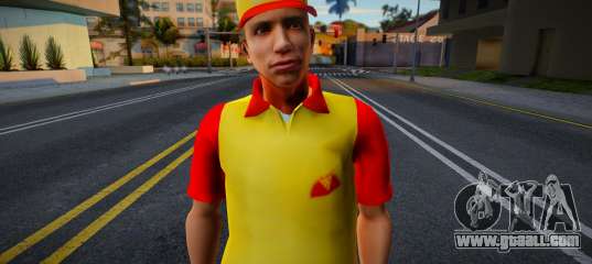 New employee of the pizzeria for GTA San Andreas