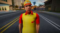 New employee of the pizzeria for GTA San Andreas