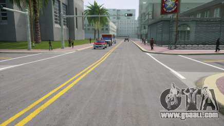 New textures of the road for GTA Vice City Definitive Edition