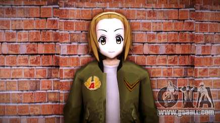 Ritsu Tainaka in taxi driver's jacket for GTA Vice City