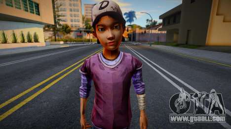 Clementine from Walking Dead for GTA San Andreas