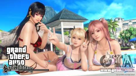 DOA Venus Vacation Hot Bikini Loadscreen for GTA San Andreas