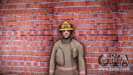 Fire Service Worker HD for GTA Vice City