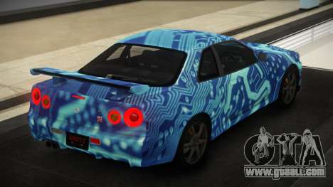 Nissan Skyline R34 GT V-Spec S5 for GTA 4