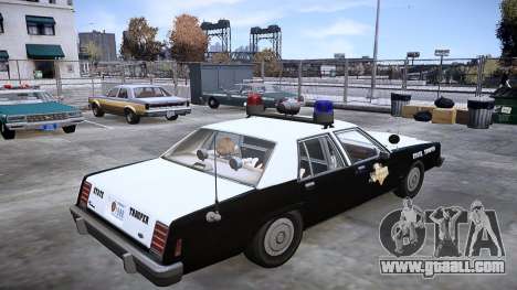 Ford LTD Crown Victoria 1987 Texas State Trooper for GTA 4