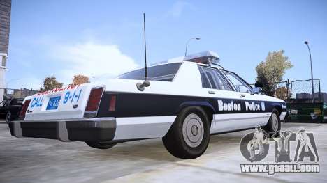 Ford LTD Crown Victoria 1987 Boston Police for GTA 4