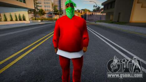 Red Fam 1 With Green Bandana for GTA San Andreas