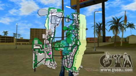 Map in the game for GTA Vice City