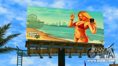 Poster with a girl from GTA 5 for GTA Vice City