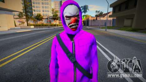 Criminal from the All Criminals set in Free Fire for GTA San Andreas