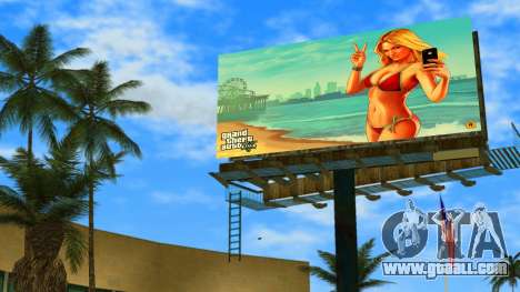Poster with a girl from GTA 5 for GTA Vice City