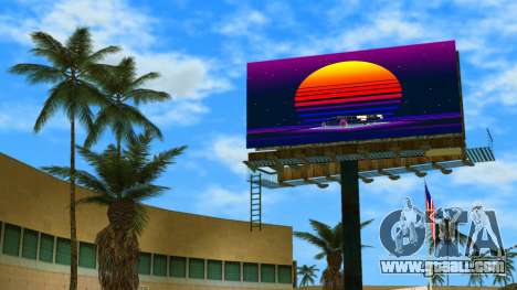 Retrowave billboard for GTA Vice City