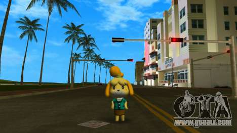 Isabelle from Animal Crossing (Teal) for GTA Vice City