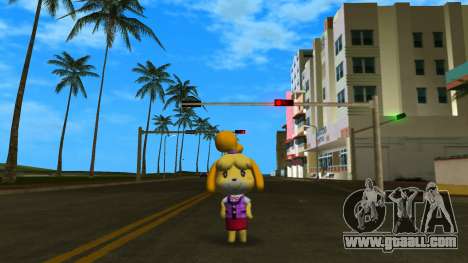 Isabelle from Animal Crossing (Purple) for GTA Vice City