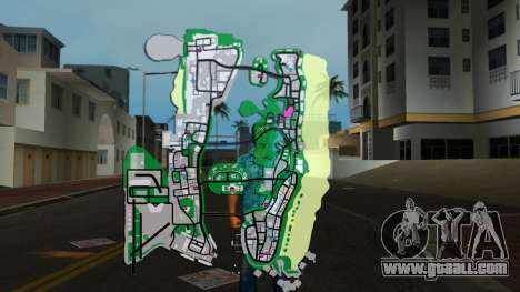 Map in the game for GTA Vice City