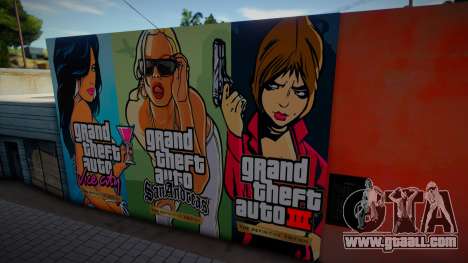 Mural from GTA The Trilogy for GTA San Andreas