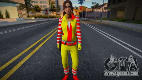 Zoe (McDonalds) of Left 4 Dead for GTA San Andreas