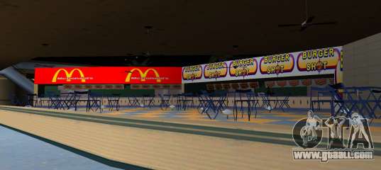 Improved textures of the shopping center for GTA Vice City