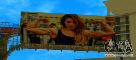 Fitness Girls On Billboard for GTA Vice City