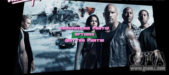 Fate of The Furious Menu for GTA Vice City