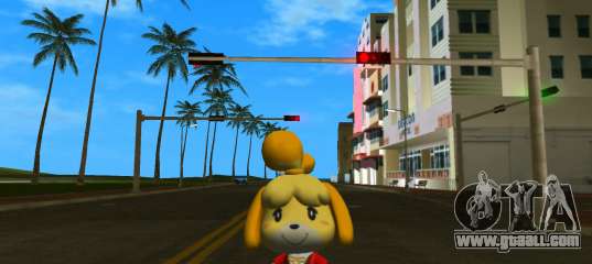 Isabelle from Animal Crossing (Red) for GTA Vice City