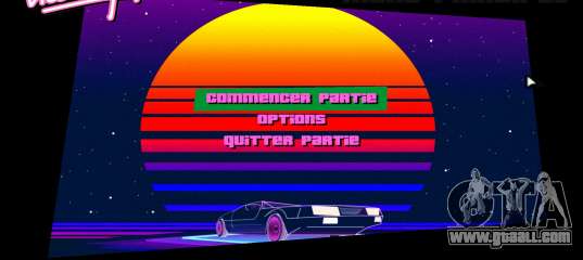 Retrowave Menu for GTA Vice City