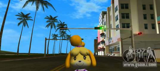 Isabelle from Animal Crossing (Purple) for GTA Vice City