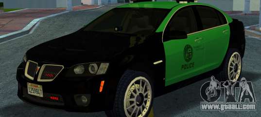 Pontiac G8 GXP LAPD (Base) for GTA Vice City