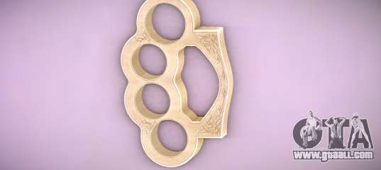 Golden brass knuckles for GTA Vice City