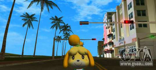 Isabelle from Animal Crossing (Teal) for GTA Vice City