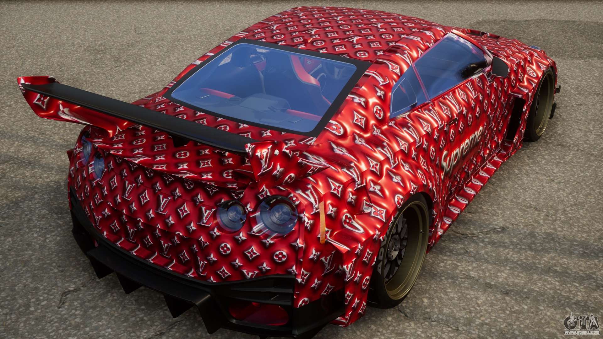 Download Nissan GT-R R35 Supreme X Louis Vuitton for GTA San