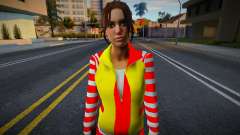 Zoe (McDonalds) of Left 4 Dead for GTA San Andreas