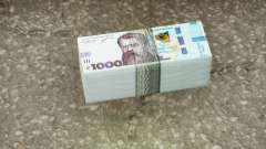 Realistic Banknote UAH 1000 for GTA San Andreas Definitive Edition