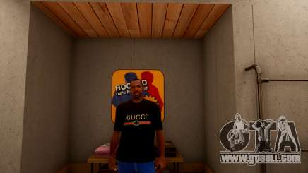 Realistic Gucci Tshirt Black for GTA San Andreas Definitive Edition