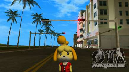 Isabelle from Animal Crossing (Red) for GTA Vice City