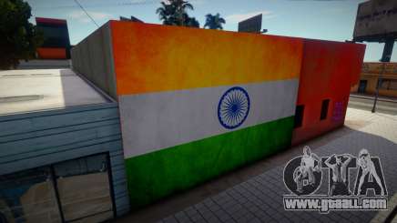 Indian Flag Wallgraffiti for GTA San Andreas