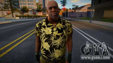 Trainer from Left 4 Dead in a Hawaiian shirt (Black for GTA San Andreas