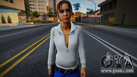 Zoe (White Jacket and Jeans) from Left 4 Dead for GTA San Andreas