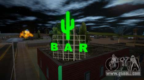Neon-style retexture of fort-Carson village for GTA San Andreas