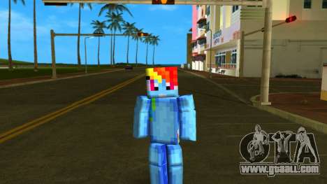 Steve Body Rainbow Dash for GTA Vice City