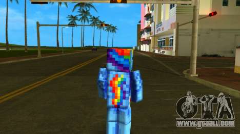 Steve Body Rainbow Dash for GTA Vice City