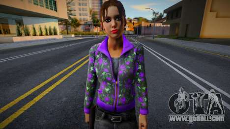 Zoe (Purple Rose Coat) from Left 4 Dead for GTA San Andreas